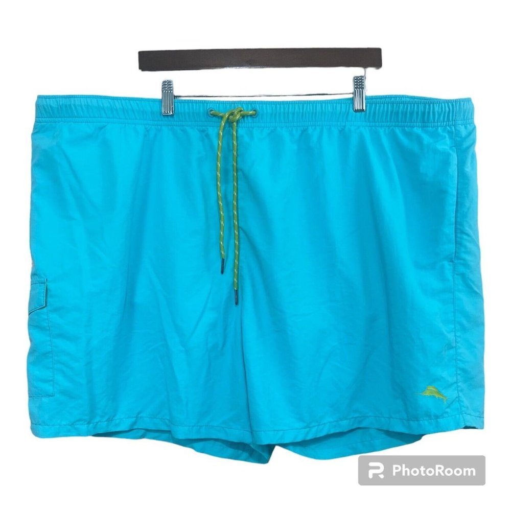NWT Tommy Bahama Relax Swim Trunks Board Shorts Men 4X‎ 4XB Aqua Blue